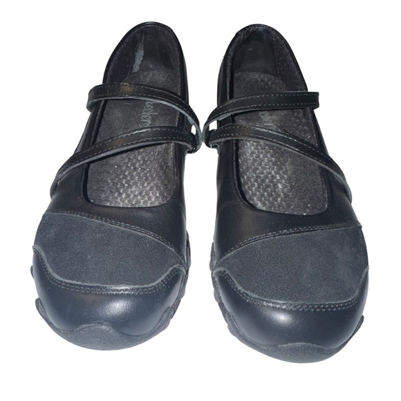 Skechers Shoes - Skechers Womens 7.5 Black Mary Jane Comfort Work Casual Flats Shoes